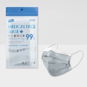 白邊莫藍迪口罩 (亮岩灰)-5入袋裝