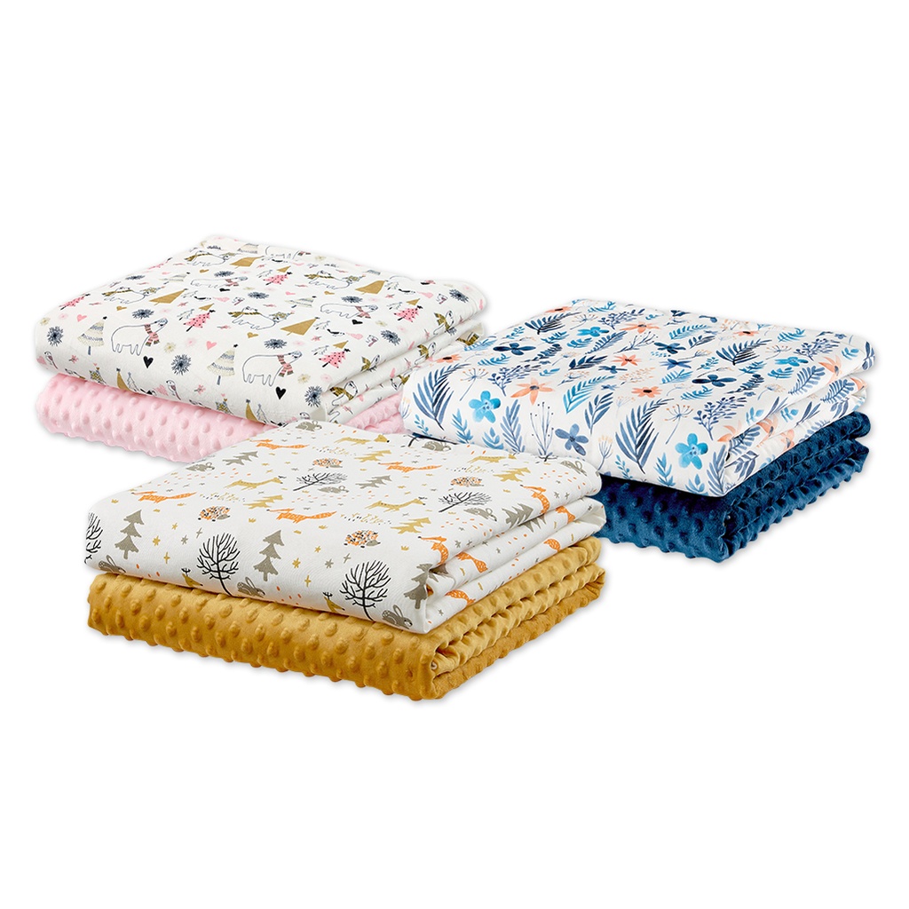 Soothing Minky Blanket (Colorful Hand Drawing Series)